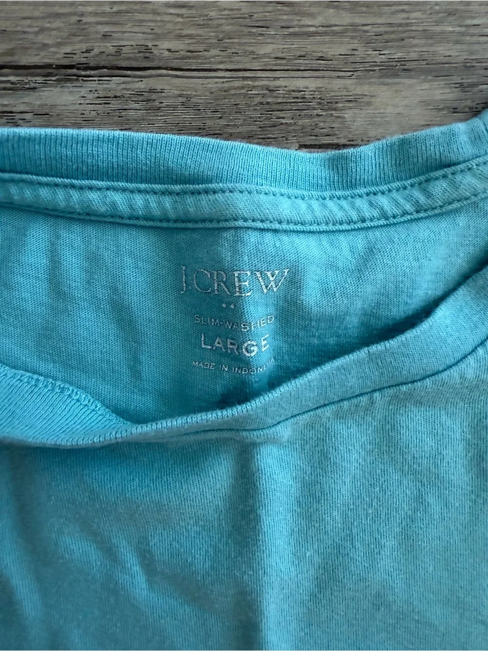 J. Crew Men’s Sky Blue Pocket Crew Tee